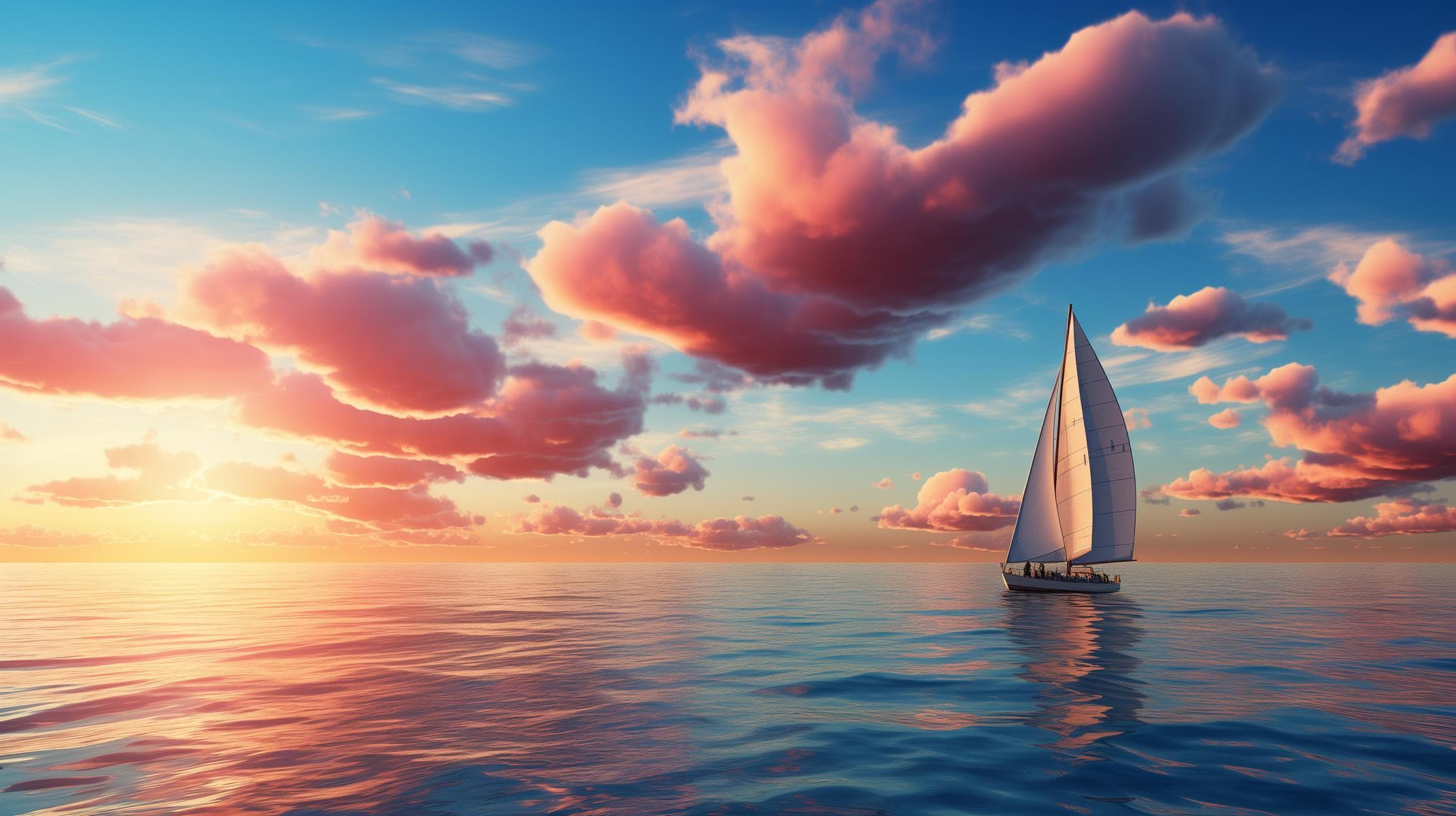 Schiff im Sonnenlicht auf dem Wasser - Mentaltraining in der Eifel